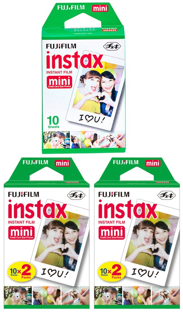 Fujifilm INSTAX Mini Instant Film (White) for Fujifilm Mini 8 & Mini 9 Cameras w/Microfiber Cloth by Quality Photo (50 Film Shee