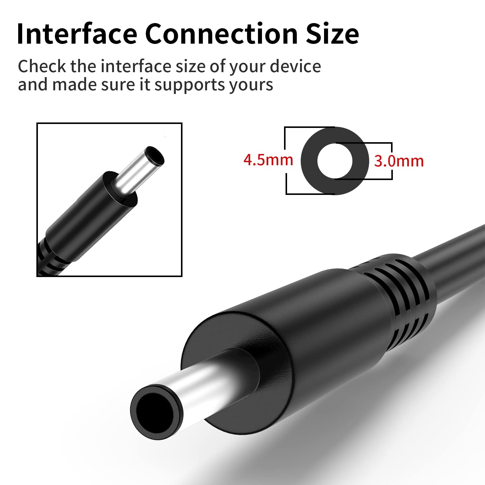 Ryaobwu 65W/45W Laptop Charger Compatible With Dell Inspiron P69G P25T P24T P51F P89G 3583 5566 5559 3585 5593 5567 3590 5555 55