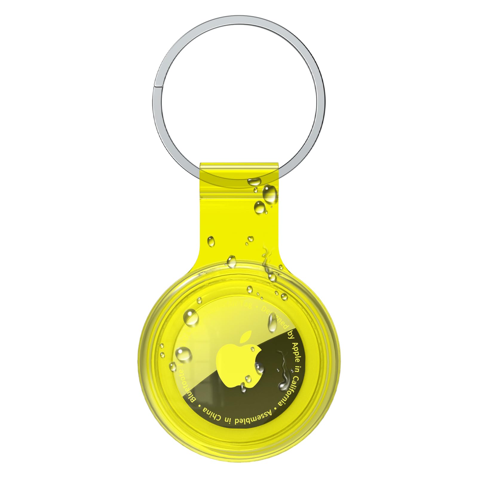 Airtag Holder Compatible With Apple Airtags, Waterproof & Dustproof & Anti Collision Airtag Cover With Multi Color Transparent S