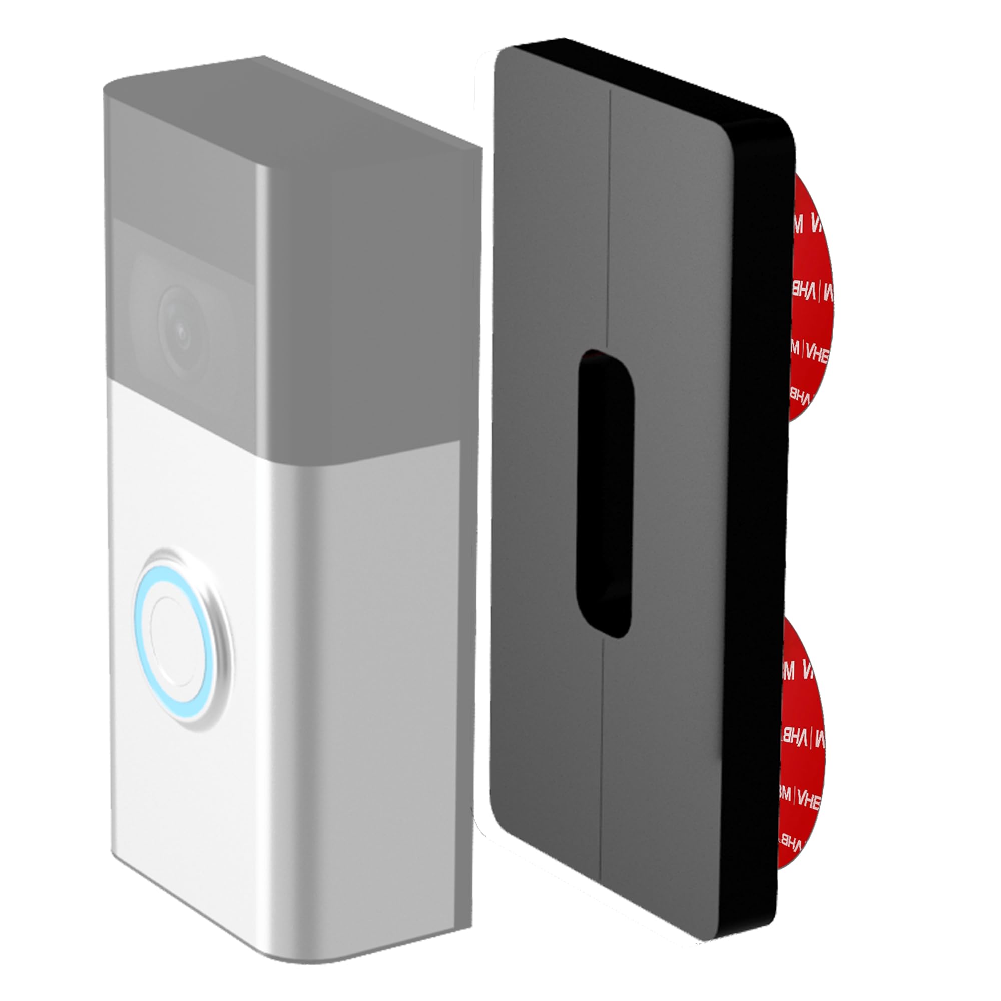 Mars Outpost No-Drill Mount for Video Doorbell 3, Doorbell 3 Plus, Video Doorbell 4, Battery Doorbell Plus, Battery Doorbell Pro