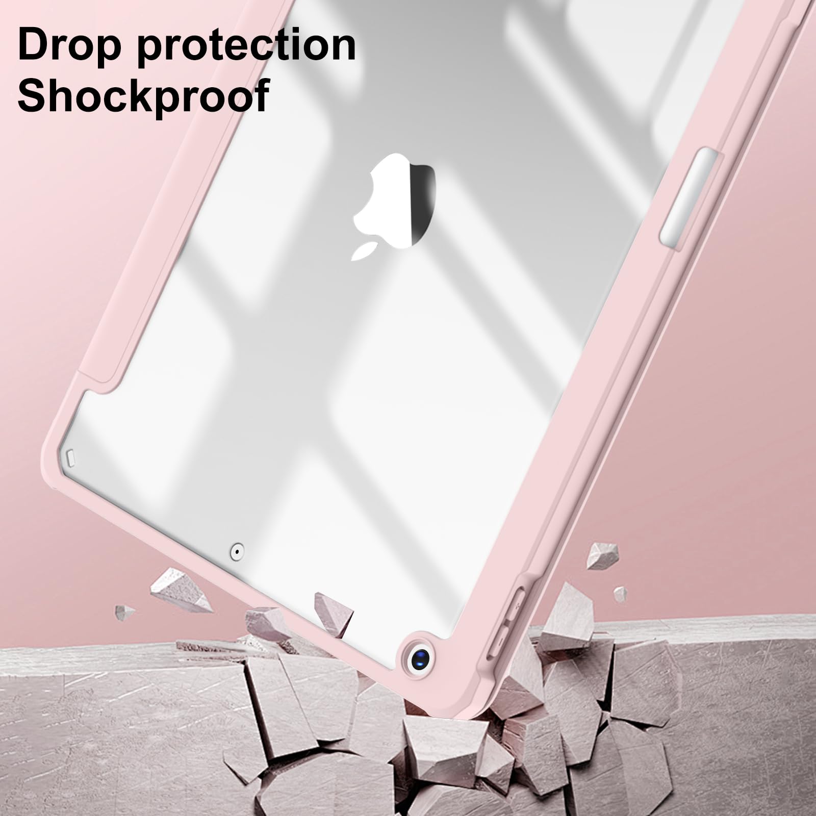 Jksml Case For Ipad 9Th/8Th/7Th Generation 10.2 Inch, Case With Pencil Holder For Ipad 9/8/7 2021/2020/2019, Hard Back Cover, Au