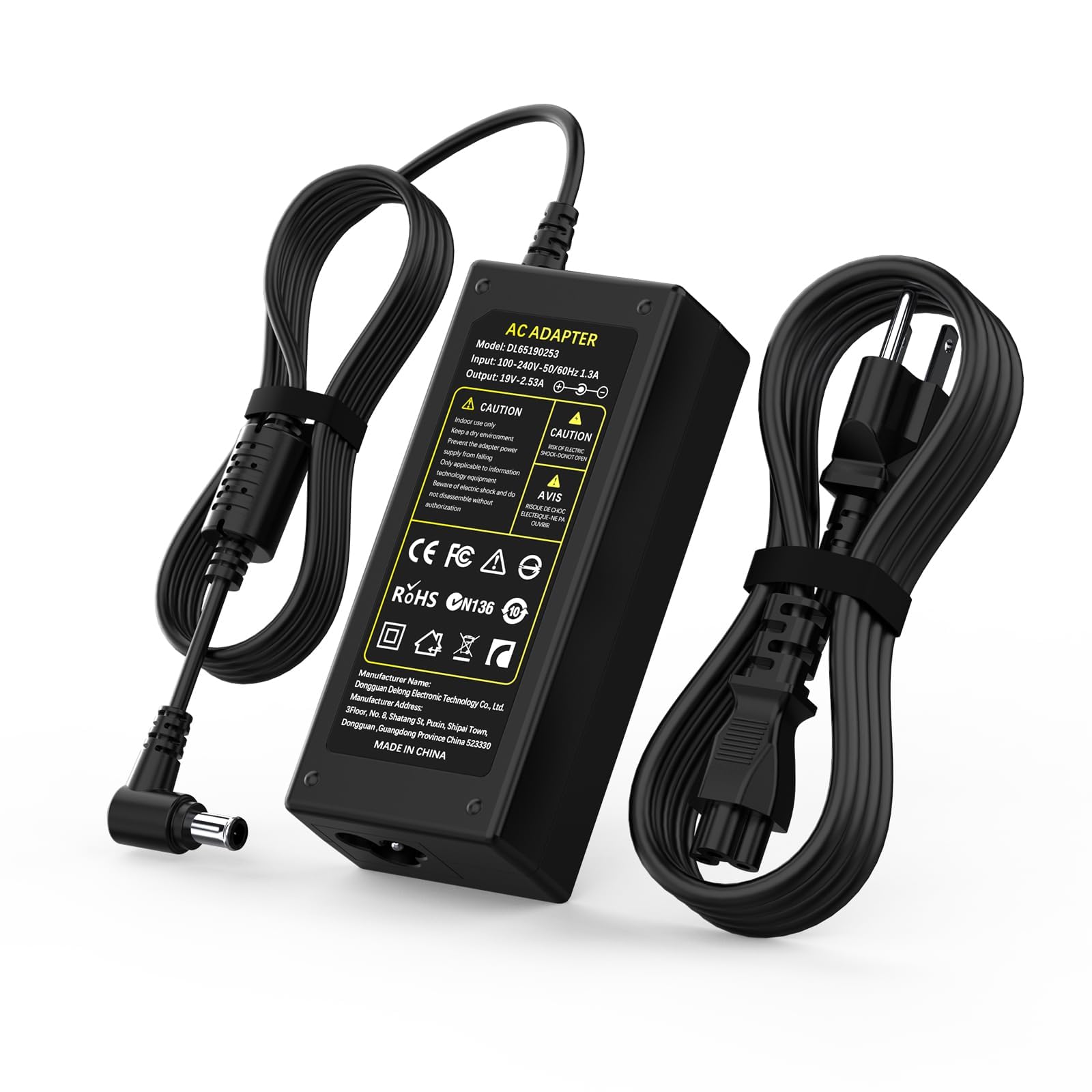 Ac Dc Adapter Electronics Charger For Lg 19V Power Supply Cord 19' 20' 22' 23' 24' 27' Led Lcd Ads 40Fsg 19 24Lj4540 Da 48F19 Da 65G19 Lcap21C 24Lb451B Monitor Widescreen Ultrawide Hdtv Hd Tv Flatron