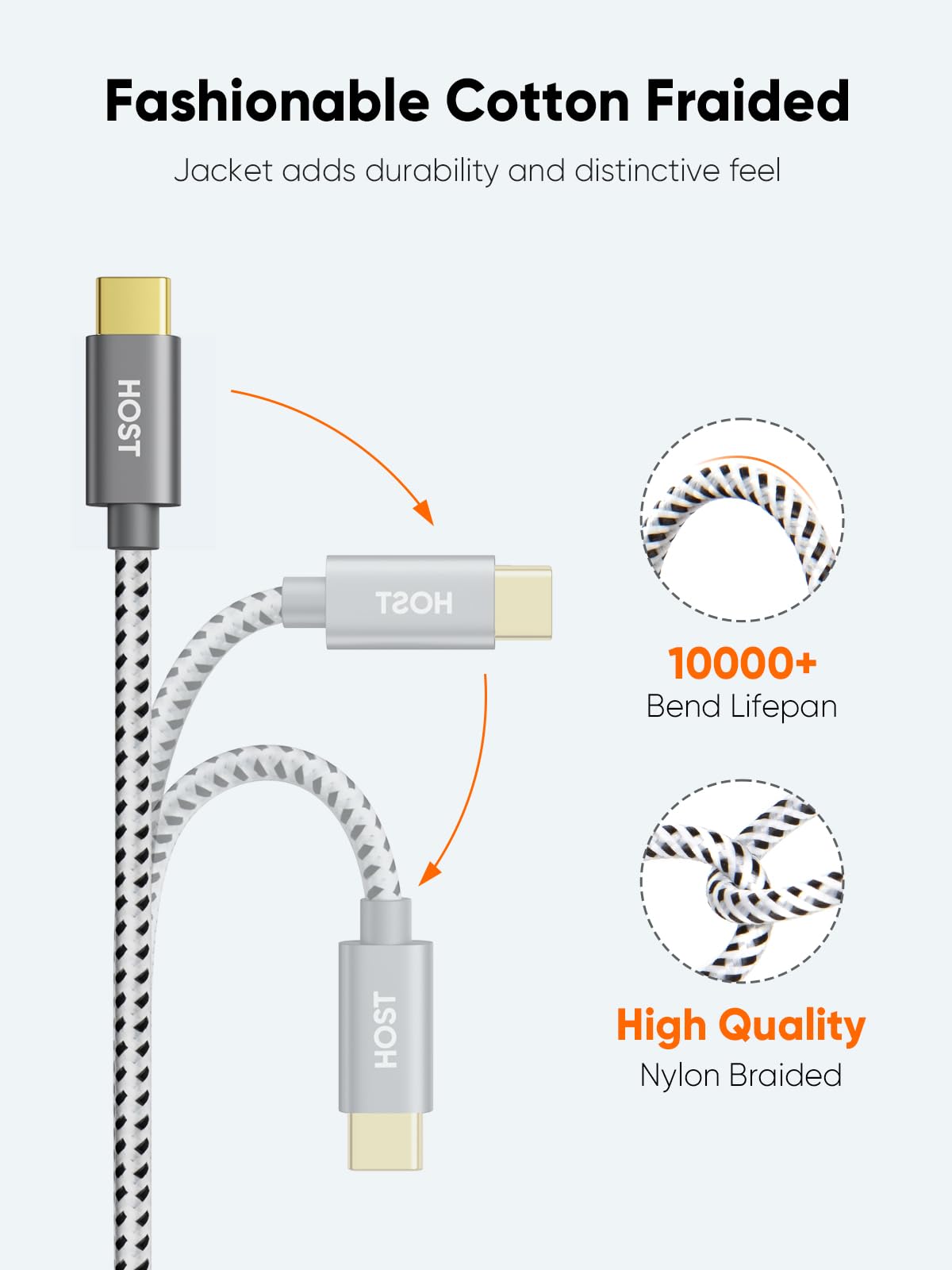 CableCreation USB C to Micro USB OTG Cable 3-Pack 0.2M Space Gray Aluminum Braided Fast Charging Data Transfer