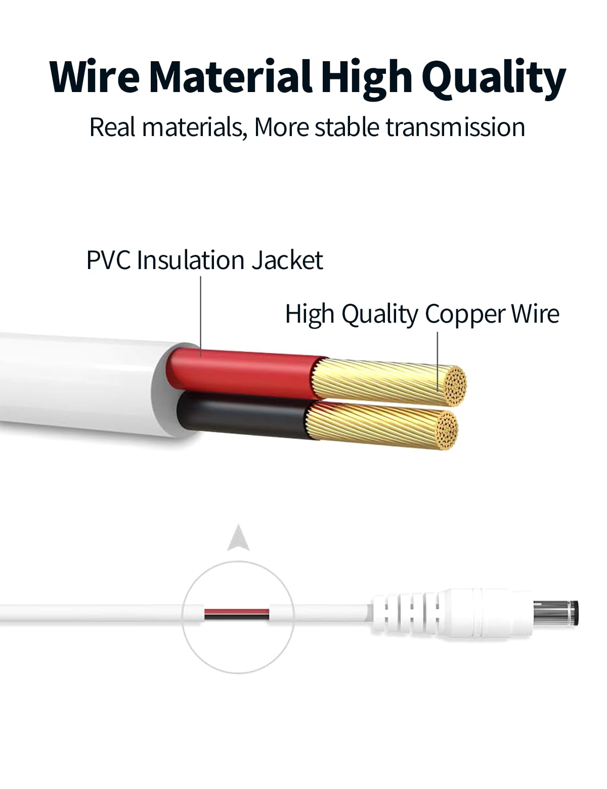 Tonton Dc Power Extension Cable 2 Pack 5M 16.4Ft 5.5Mm X 2.1Mm 90 Degree Right Angle Female To Dc Male Power Adapter Cord For Cc