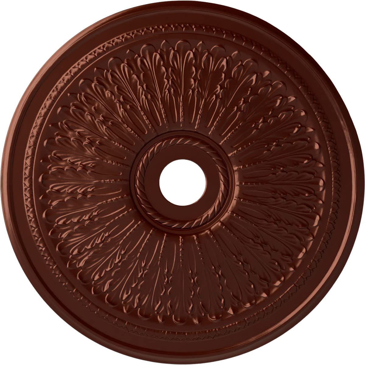 Ekena Millwork CM29OAACS - 29 1/8OD x 3 5/8ID x 1P Oak leaf Ceiling Medallion (Fits Canopies up to 6 1/4) - Ceiling Medallion, A