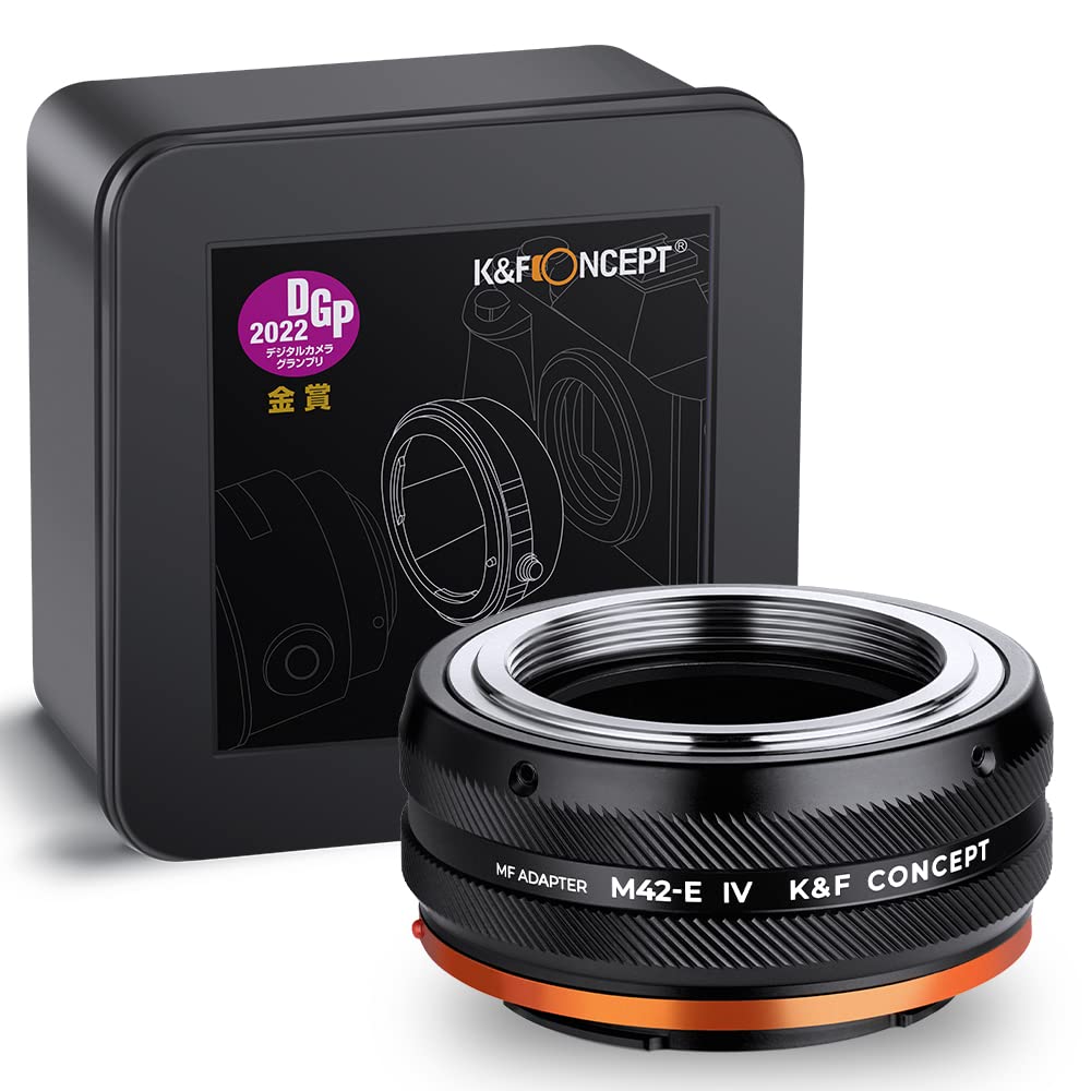K&F Concept Lens Mount Adapter M42 Nex Iv Manual Focus Compatible With M42 Lens And Sony E Mount Camera Body