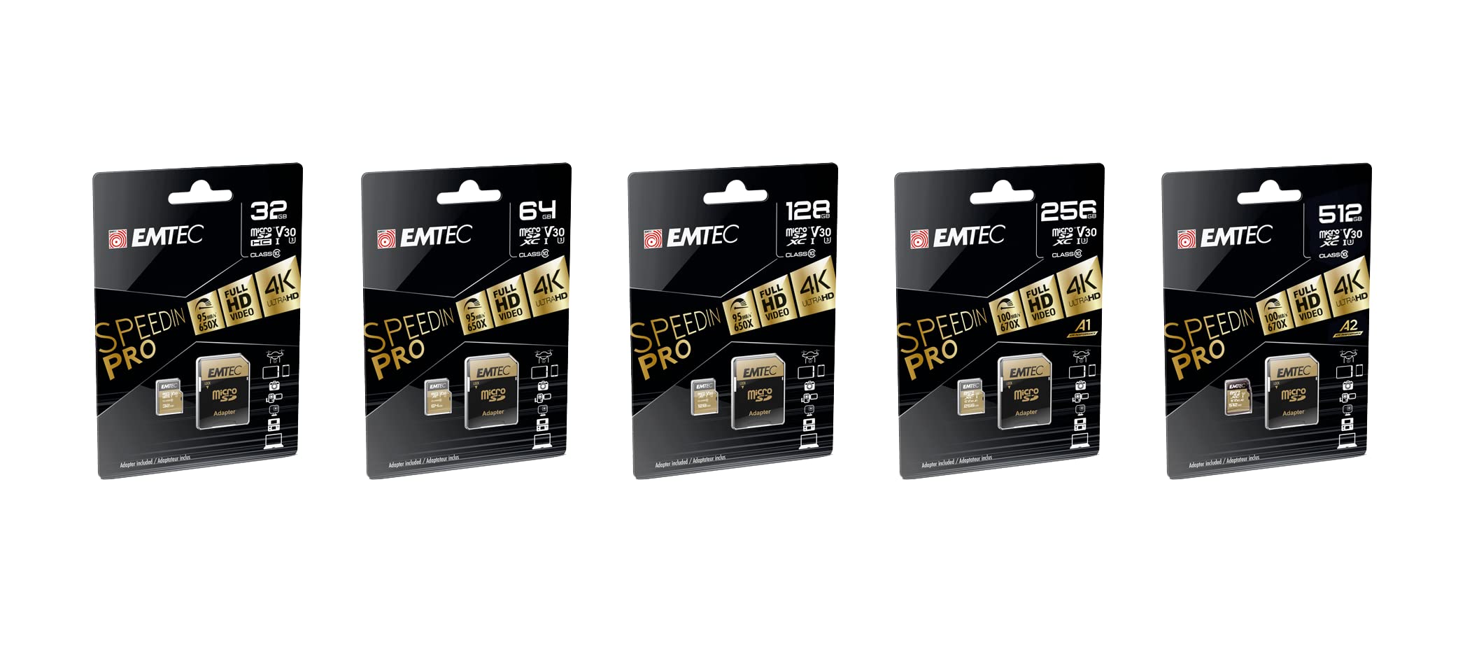 Emtec Speedin' Microsd Class 10 V30 Uhs I U3 (128Gb)