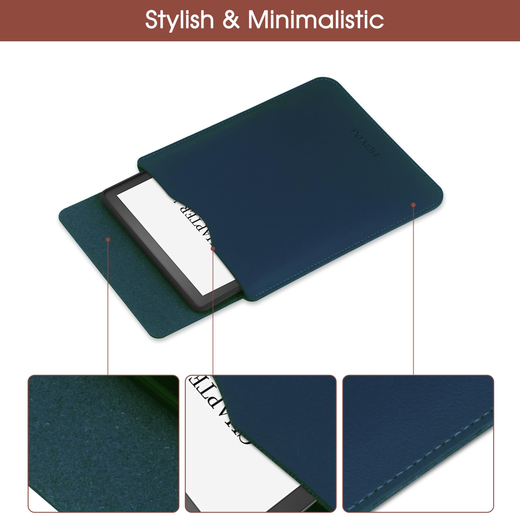 Hoyixi Universal Sleeve Case For 6.8 Inch Kindle/Kobo/Voyaga/Lenovo/Pocketbook/Sony/Tolino E Book E Reader Lightweight Leather S