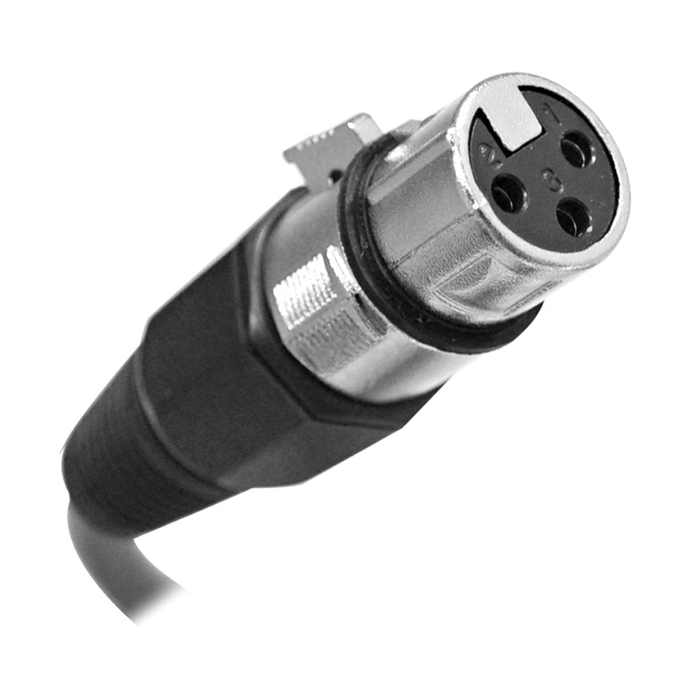 Seismic Audio - Saxlx-100-6 Pack Of 100' Black Xlr Male To Xlr Female Microphone Cables - Balanced - 100 Foot Patch Cords