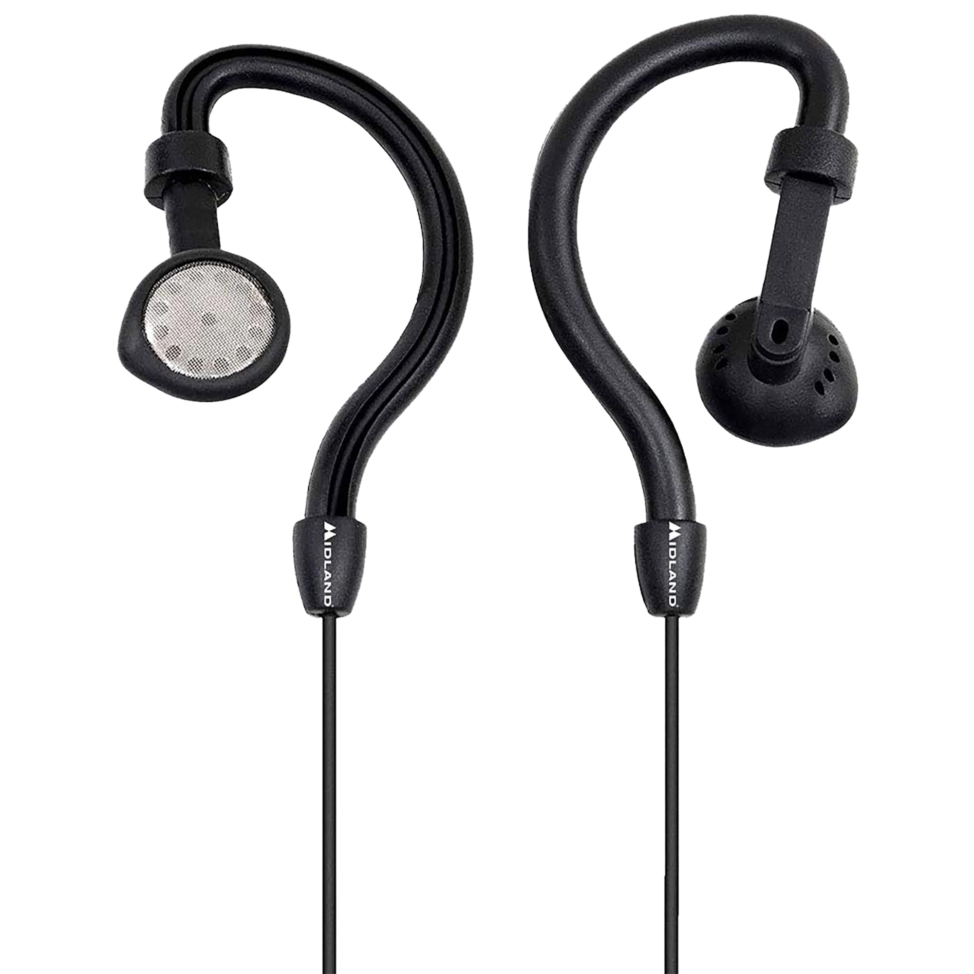 Midland�   Avph4 Ear Clip Headset Headphones For Midland� Gmrs Two Way Radios � Secure Fit   Crystal Clear Communication Built In Microphone And Push To Talk Button