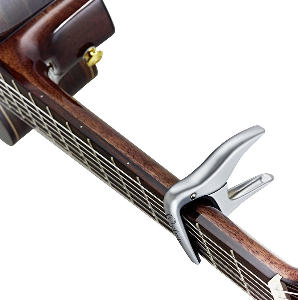 Ortega Guitars Capo Quick Change Clamp Classical Guitars W/Flat Fretboards (Ocapo Cr)