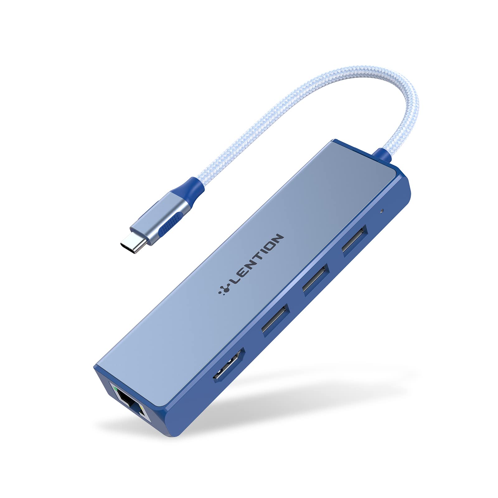 Lention Usb C Hub With A Gigabit Ethernet Port, 4K Hdmi Display, 3 Usb A Usb 3.0 Ports For Macbook Pro, Macbook Air, Dell, Lenov