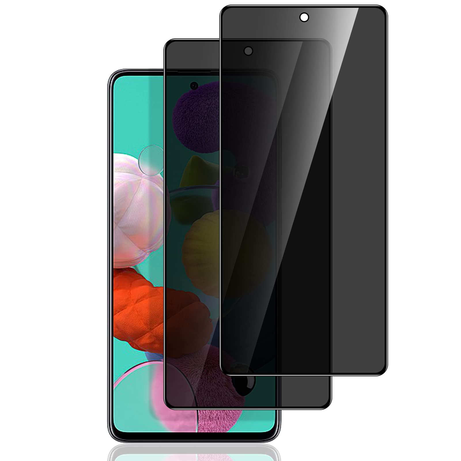 LYWHL [2-Pack Samsung Galaxy S20 FE / A53 / A52 / A51 Privacy Screen Protector, [Dont Support Fingerprint Unlock], Anti-Spy Temp