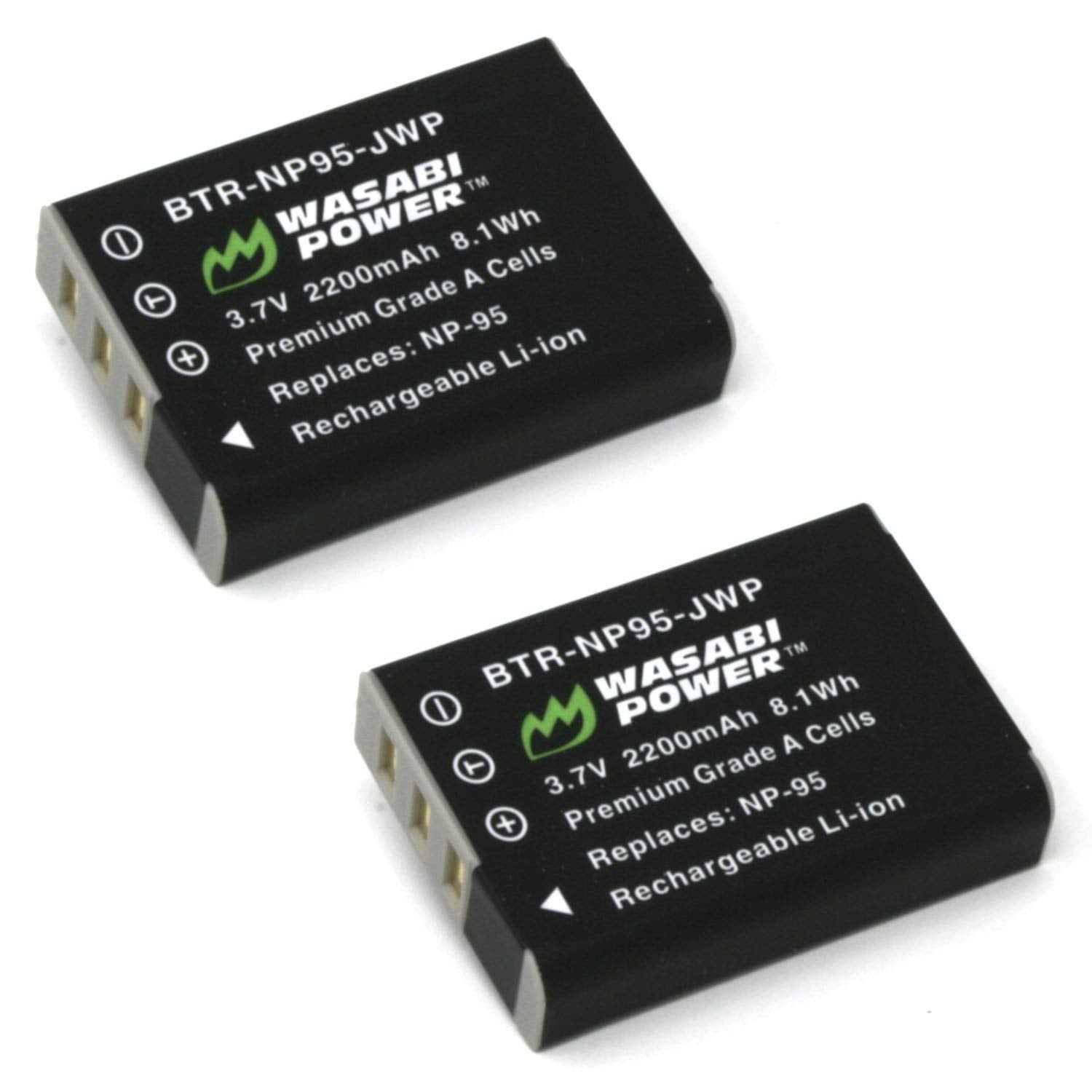 Wasabi Power Battery For Fujifilm Np 95 (2 Pack) Battery For Fujifilm Np 95 And Fuji Finepix Real 3D W1, X100, X100S, X S1