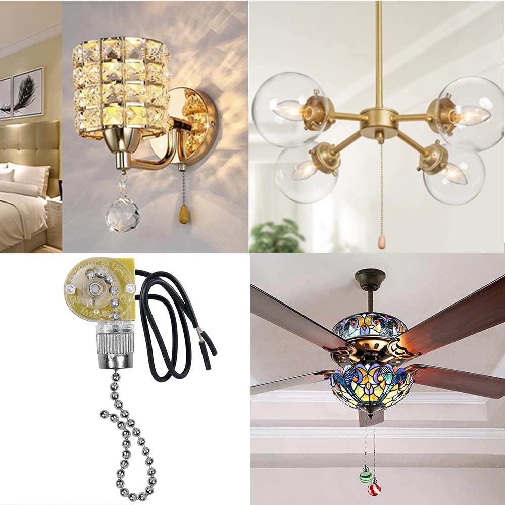 Akahttbn Ceiling Fan Switch Zing Ear Ze 109 Two Wire Light Switch With Pull Cords For Ceiling Light Fans Lamps And Wall Lights P