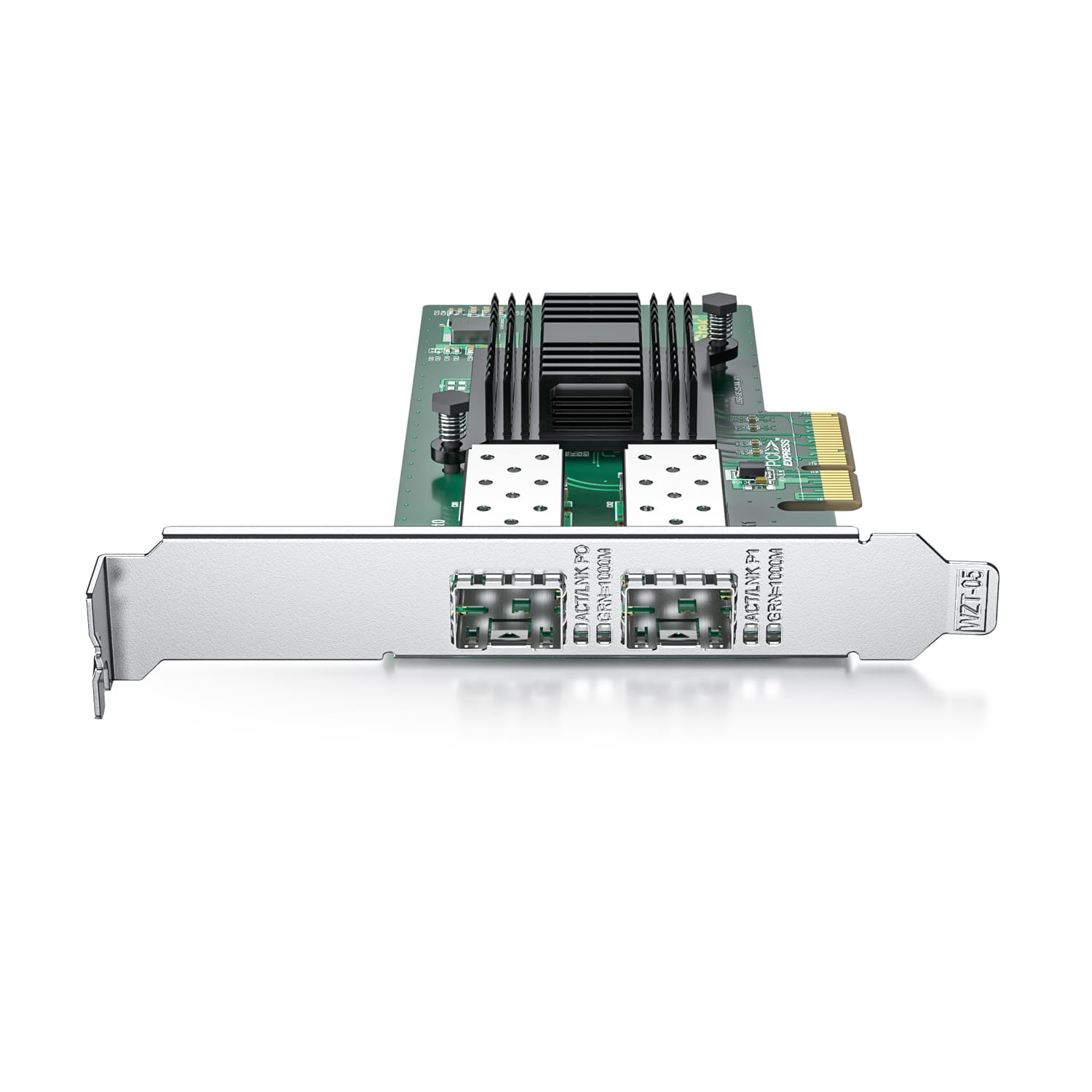 Ipolex Gigabit Dual Port Nic With Intel I350 Controller, 1.25G Ethernet Server Adapter Network Card, Sfp Port, Pcie 2.1 X4, Comp