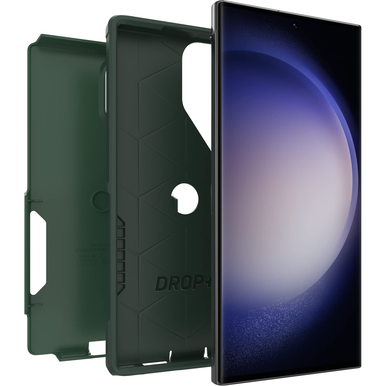 Otterbox Galaxy S23 Ultra Commuter Series Case   Trees Company (Green), Slim & Tough, Pocket Friendly, With Port Protection