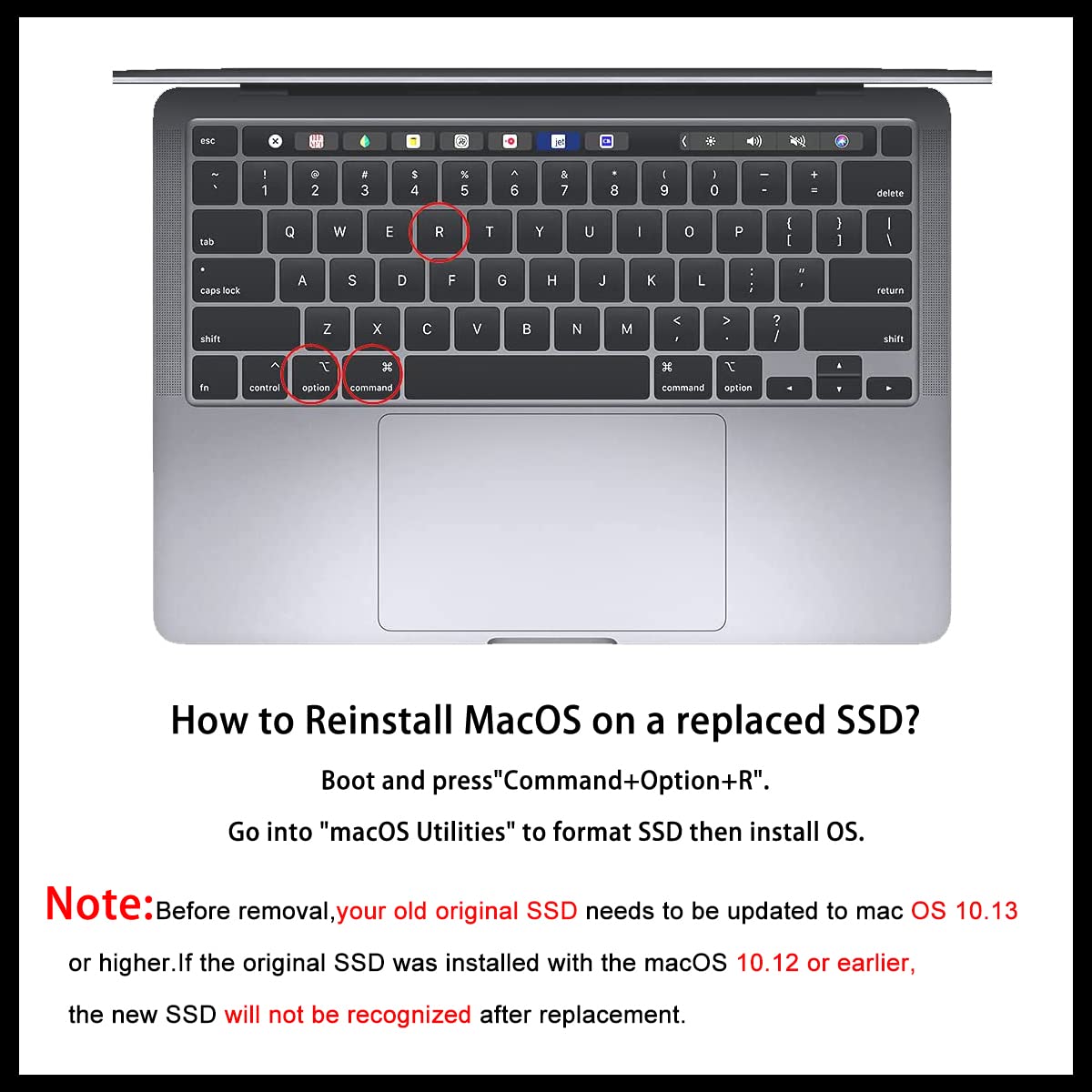 Dogfish 512Gb Ssd For Macbook Pcie Gen3X4 M.2 Nvme, Internal Solid State Drive Upgrade For Macbook Pro A1708 (2016 2017)