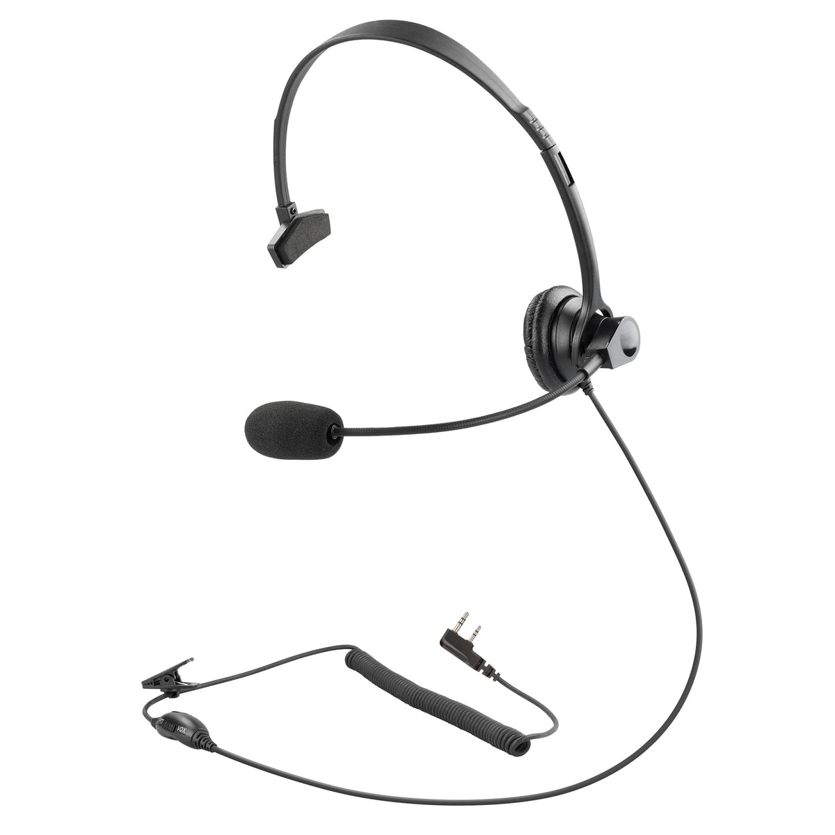 Arrowmax Ahdh1000 K2 Single Side Over The Head Headphone Compatible With Baofeng Btech Uv 5R Uv 5Ra Uv 5Re Uv 5R3 Bf F8Hp Uv 82Hp Kenwood 2 Pin 2 Pin Radios Nx 1200 Nx 1300 Nx P1200 Nx P1300 Nx 3220