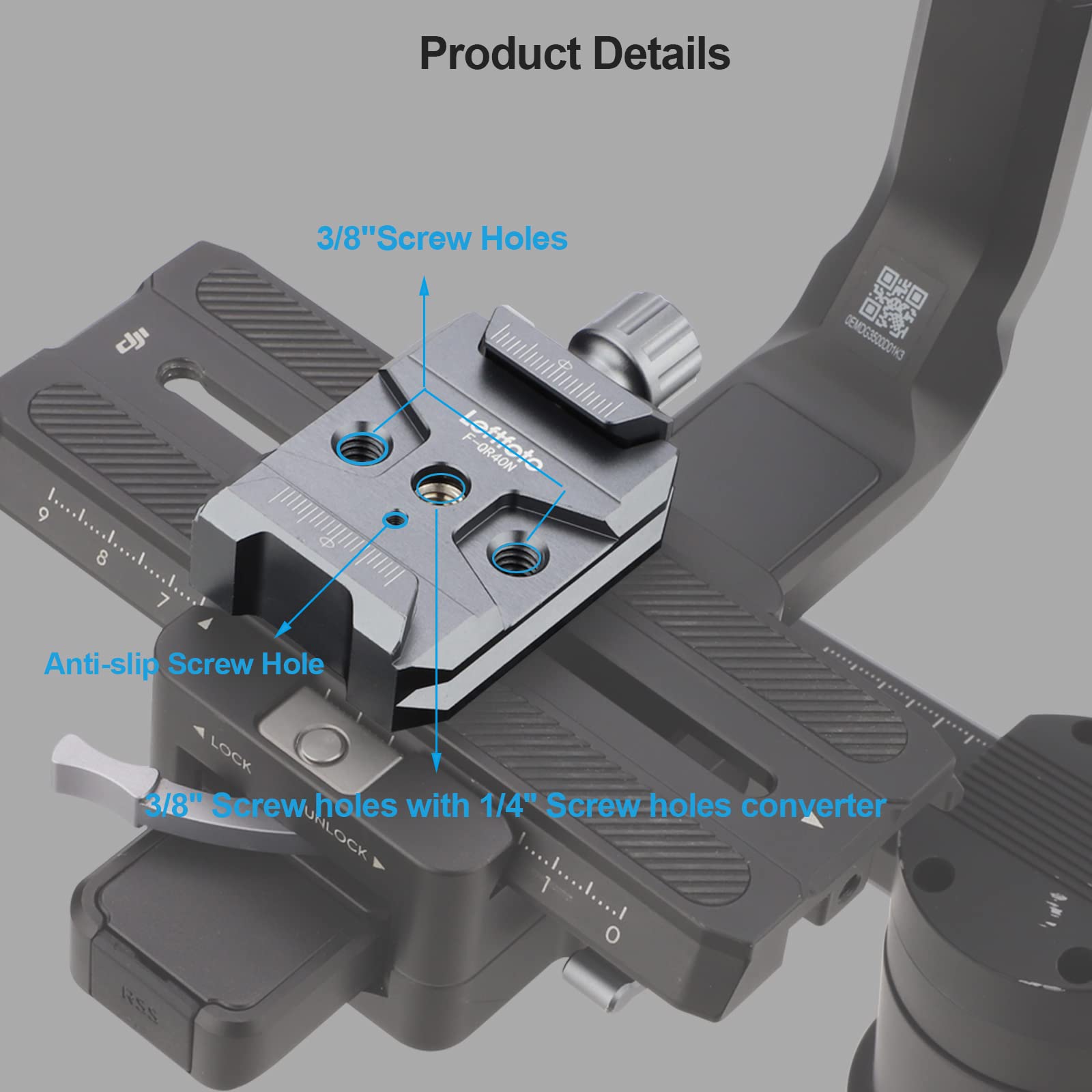 Quick Release Clamp,Qr Base,Camera Mounts Clamps For Arca Swiss Standard Compatible Dji Ronin S 2/3/3 Pro/C2 Gimbal,Zhiyun Crane