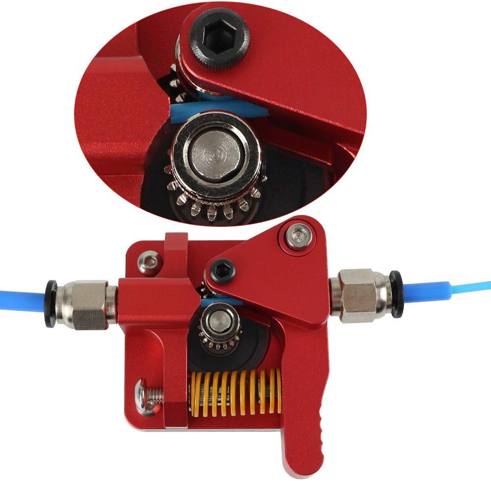 3Dman Dual Gear Extruder Drive Feeder Upgrate For Ender 3 V2, Ender 3 Series, Ender 5 Pro, Ender 5 Plus, Cr10 Series And Other 3