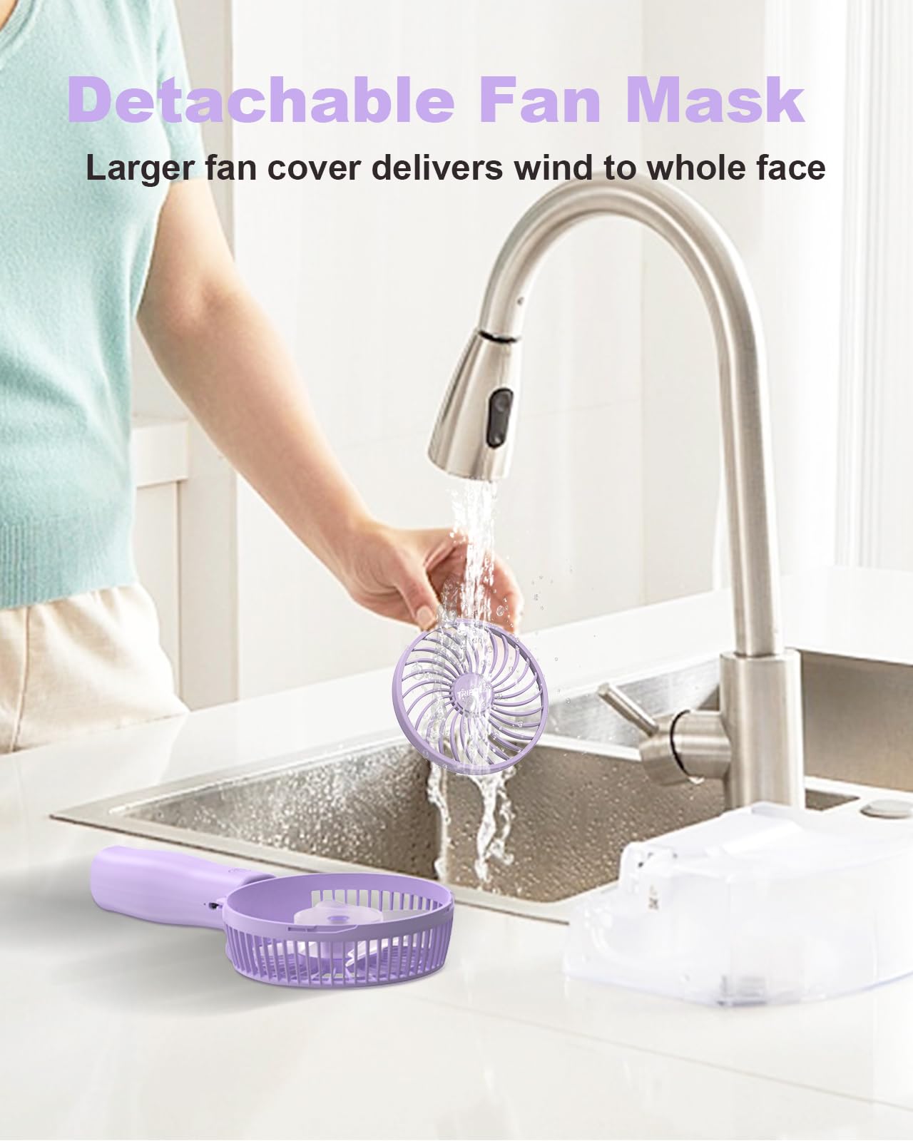 Tripole Handheld Fan Portable Mini Foldable Fan, 3 Speeds Rechargeable Personal Fan, Small Usb Desk Fan, Powerful Hand Held Fan