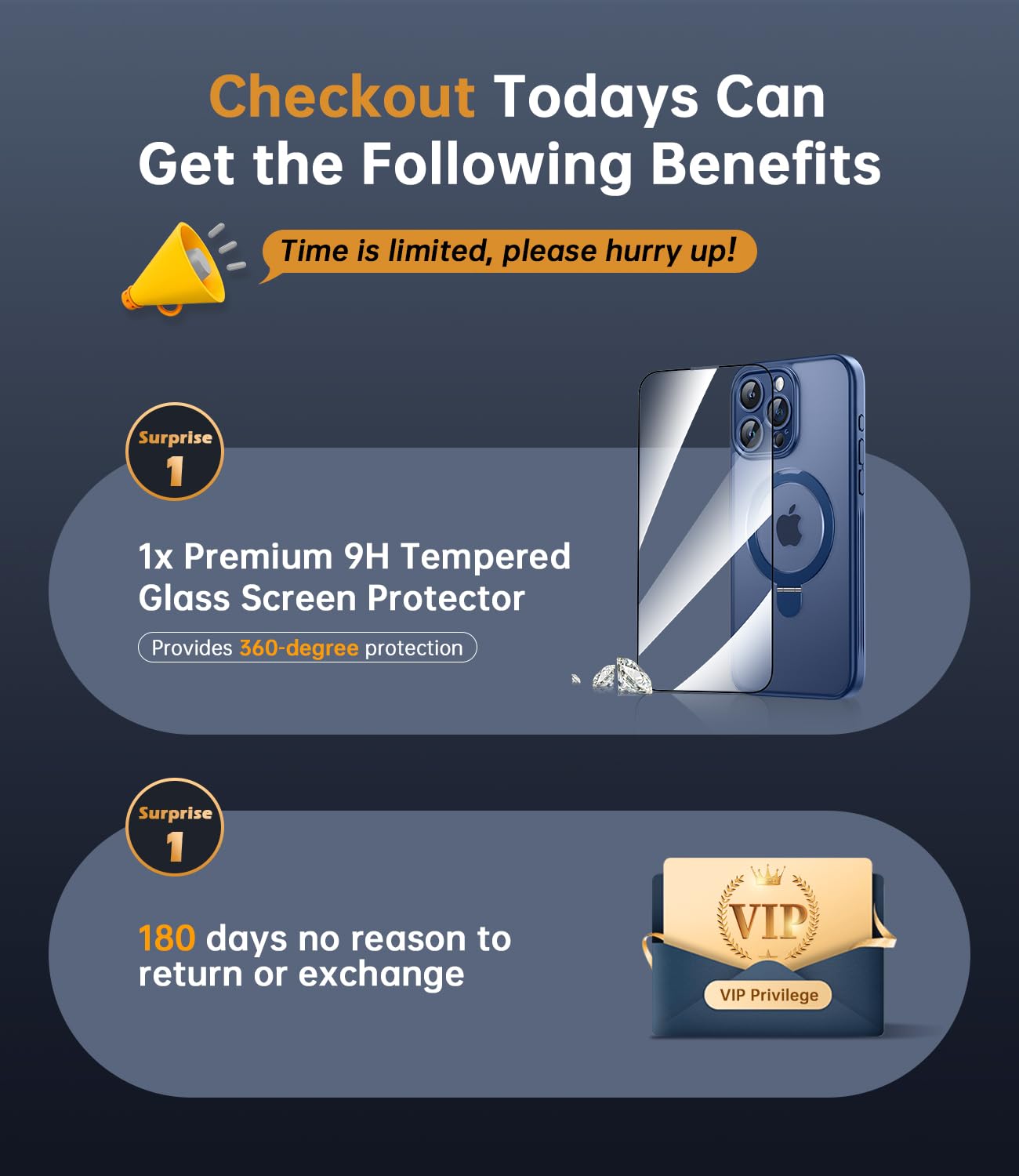 Jueshituo For Iphone 15 Pro Max Case With Magnetic Stand [Full Camera Protection] [Compatible With Magsafe] Mil Grade Shockproof