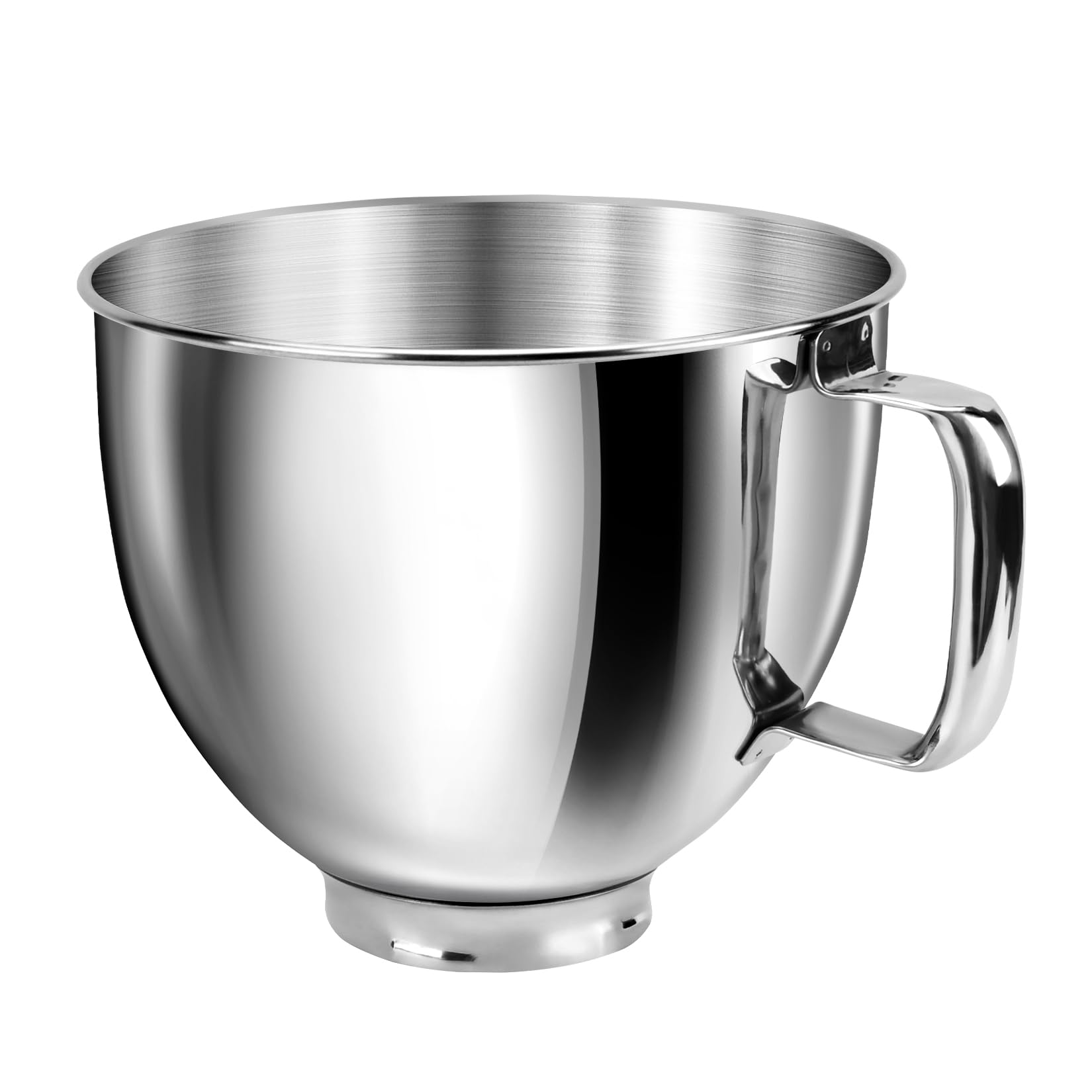 Jeasom 5Qt Kitchenaid Mixer Bowl, 304 Stainless Steel Mixing Bowl Replace For Kitchenaid Classic&Artisan 4.5/5Qt Tilt Head Mixer