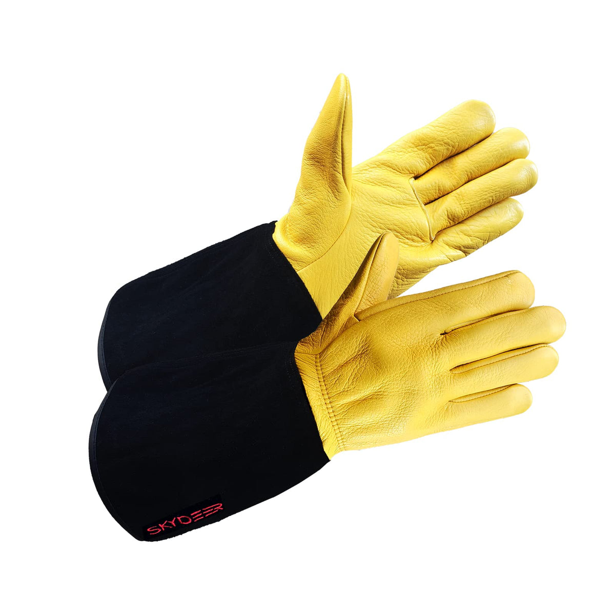 Skydeer Waterproof Deerskin Leather Gardening Gloves For Women, Long Sleeves Gauntlet, Thorn Proof, High Dexterity Rose Pruning