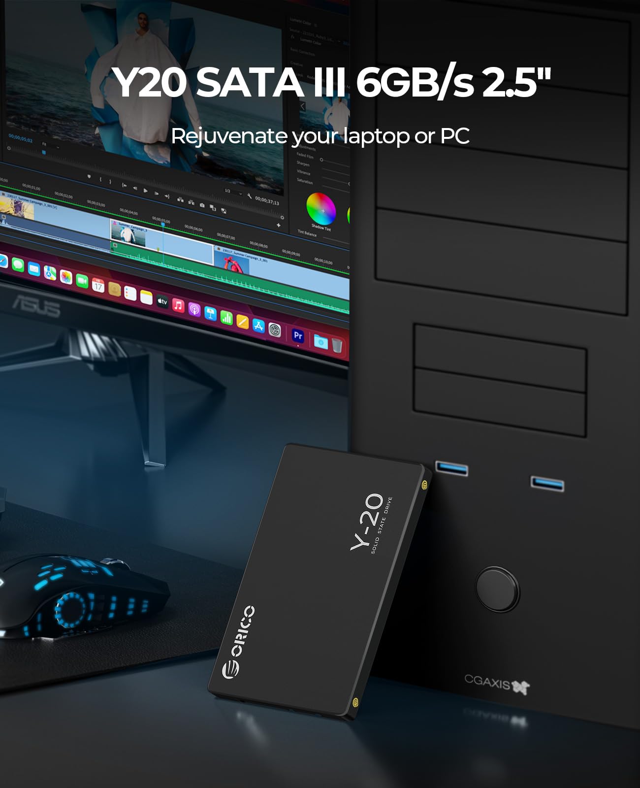 Orico Nand Ssd Solid State Drive  2.5 Inch   Sata Iii   6Gbps Read Speed Up To 500Mb/S, 512Gb Internal Solid State Drive For Des