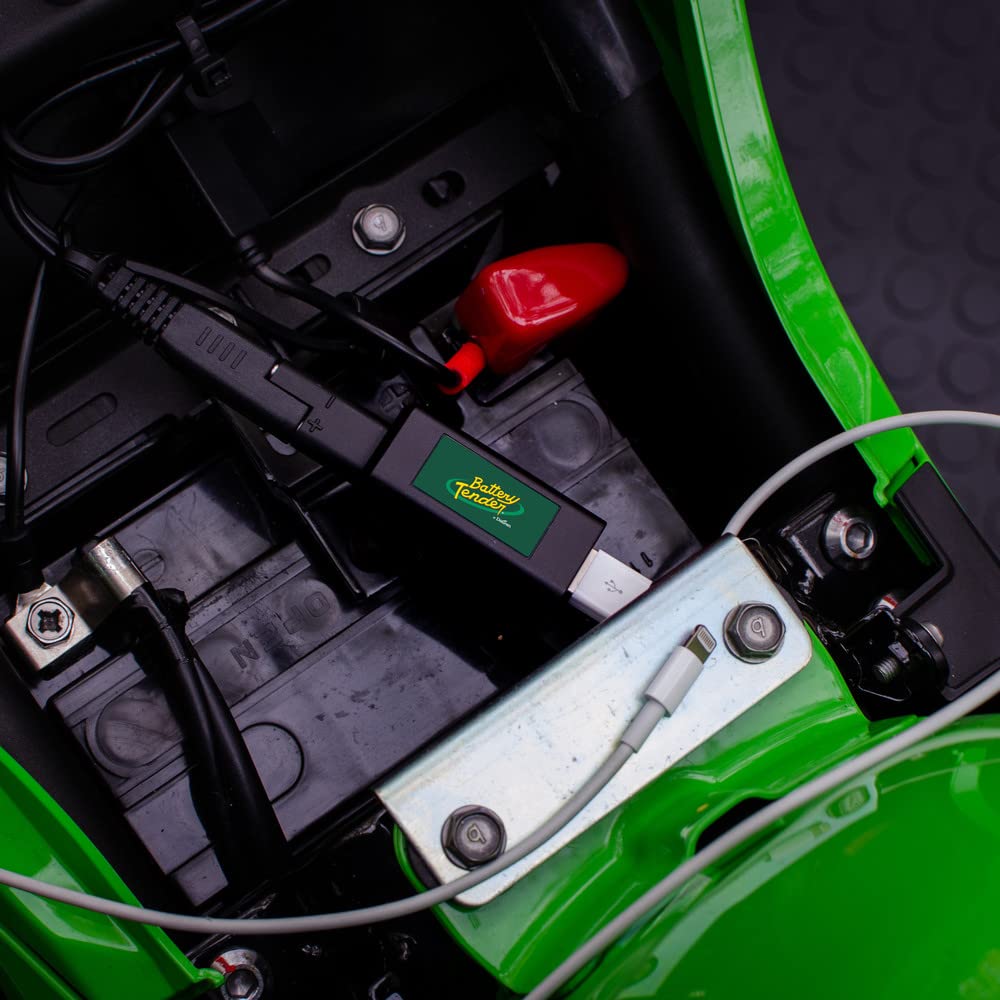 Battery Tender Ring Terminal Accessory Cable And Usb Charger Adapter Combo   Battery Cord & 2.1 Amp Usb Charging Adapter For Mobile Devices   For Motorcycles, Golf Carts, Atvs   Quick Disconnect   081