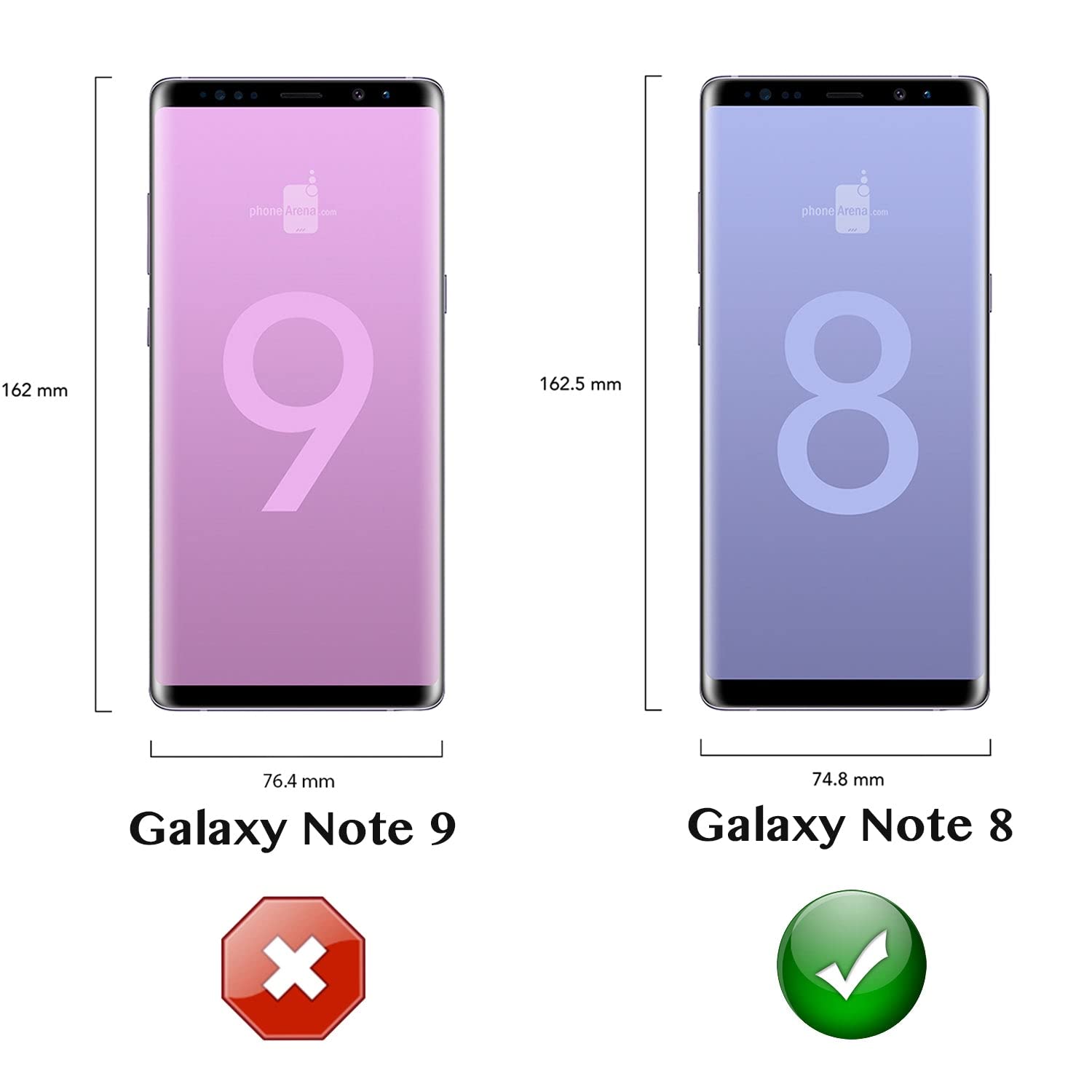 Wallskin Case For Galaxy Note 8 (6.3'') Heavy Duty Full Body Military Grade Drop Protection Carrying Cover Holder | Holster For