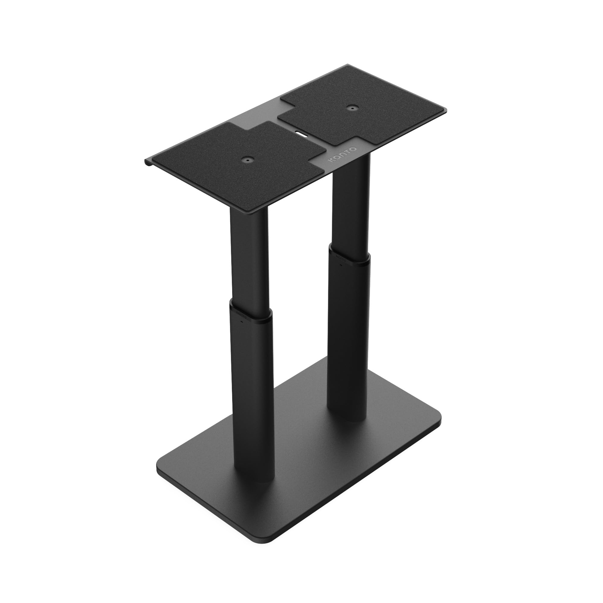 Kanto SCH Universal Height Adjustable Center Channel Stand for Speakers up to Fifty lb  15 to 24 Vertical Adjustment, Res