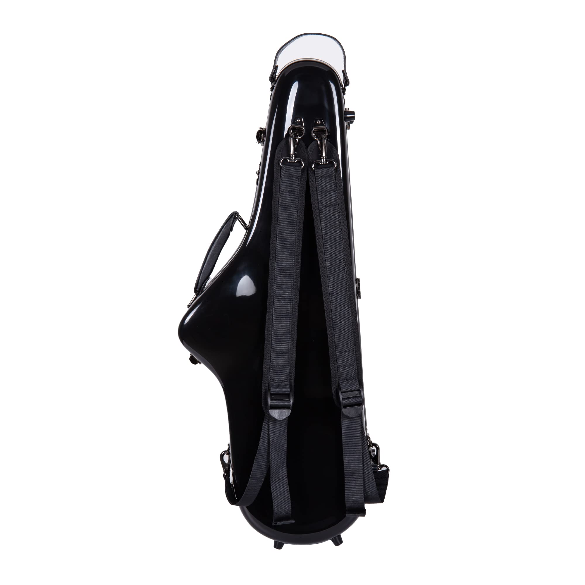 Crossrock Fiberglass Case Fits For Tenor Saxophone With Removable Shoulder Straps Black(Crf1020Tsbk)