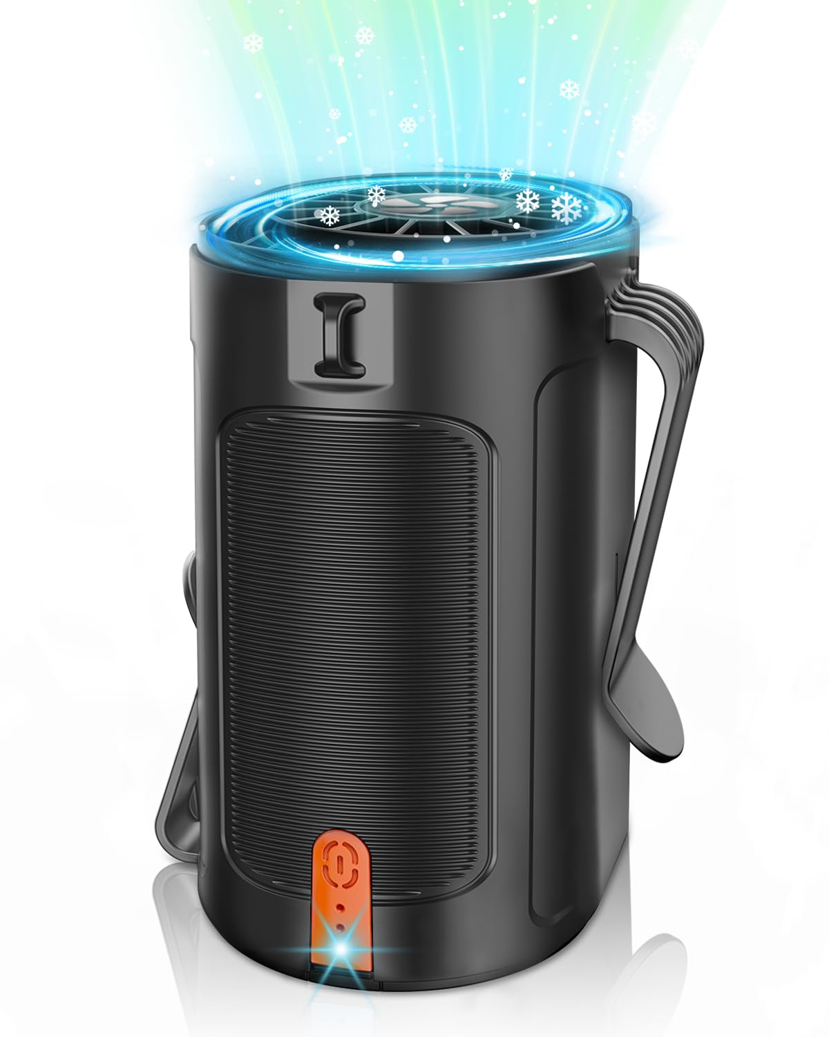 Vekk Portable Fan With Dual Clip, Personal Waist Fan Up To 26H, 4 Speeds 7100Rpm Clip Shirt Fan With Gale Force Airflow, Wearabl