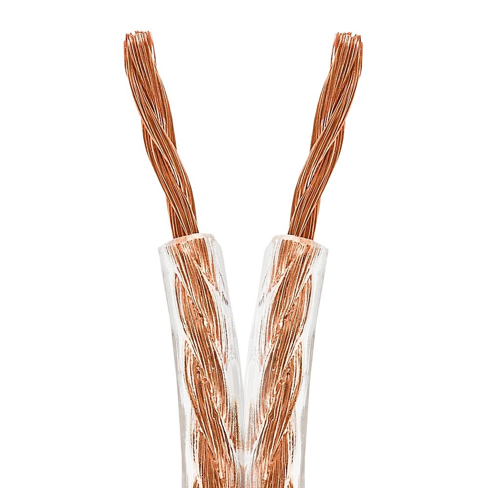 Cmple   2 Conductor 12Awg Speaker Wire For Home Theater System, Amplifier, Car Audio Speaker Cable   50 Feet, Clear