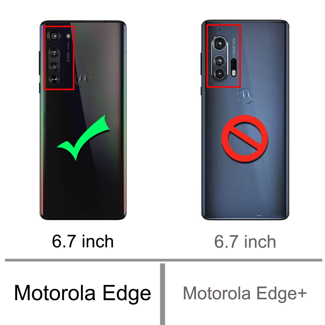 Osophter For Moto Edge 5G Case With Screen Protector Shock-Absorption Flexible Tpu Rubber Protective Cell Phone Cover For Motoro