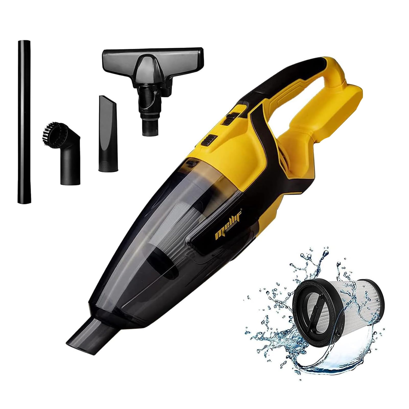 120W Cordless Handheld Vacuum Cleaner For Dewalt 20V 60V Max Battery (Battery Not Included) Portable For Hard Floor Carpet Car P