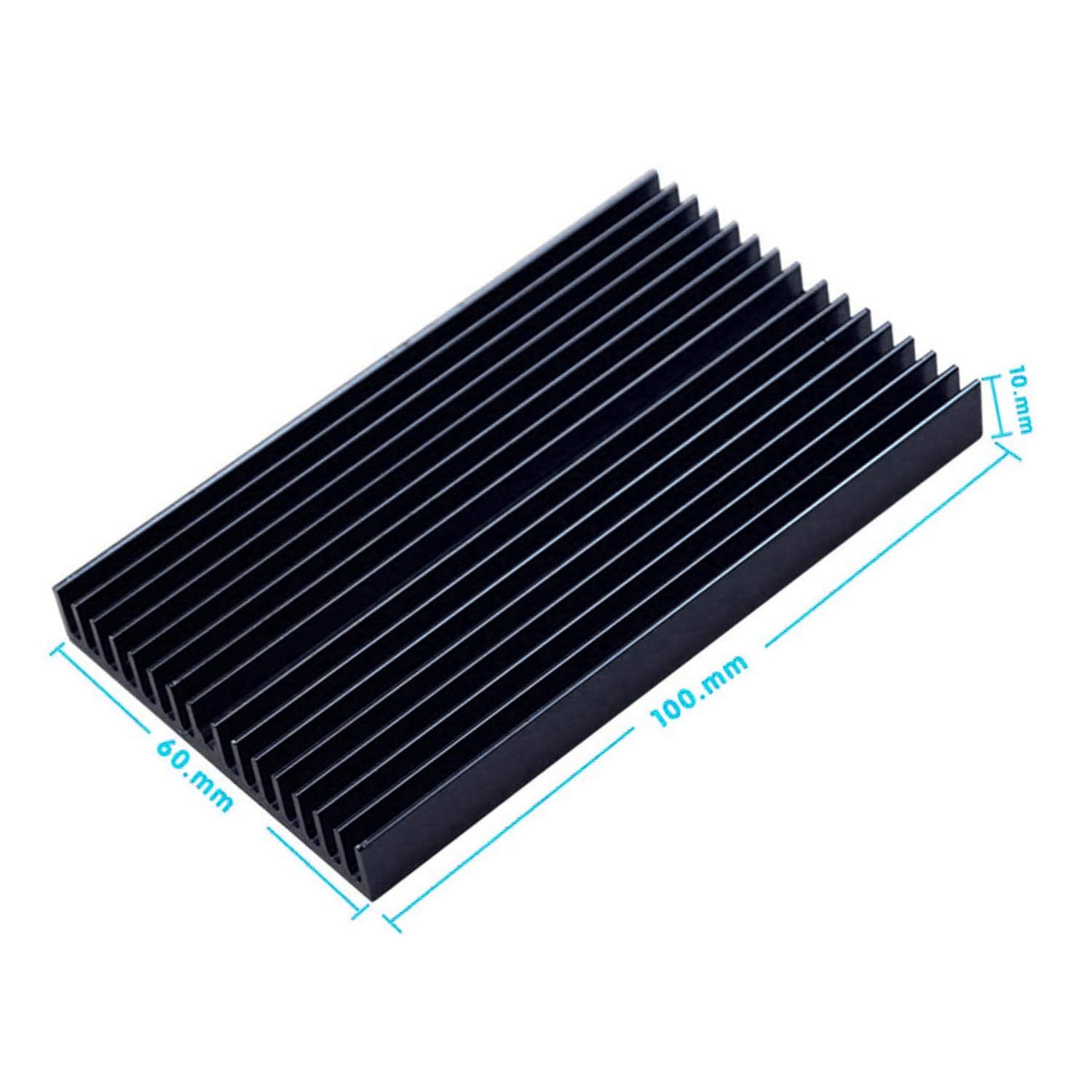 Easycargo 4Pcs 60Mm Heatsink 100X60X10Mm, Aluminum Cooling Heat Sink, Cooler Heatsink For Cooling Led Panel (100Mm X 60Mm X 10Mm