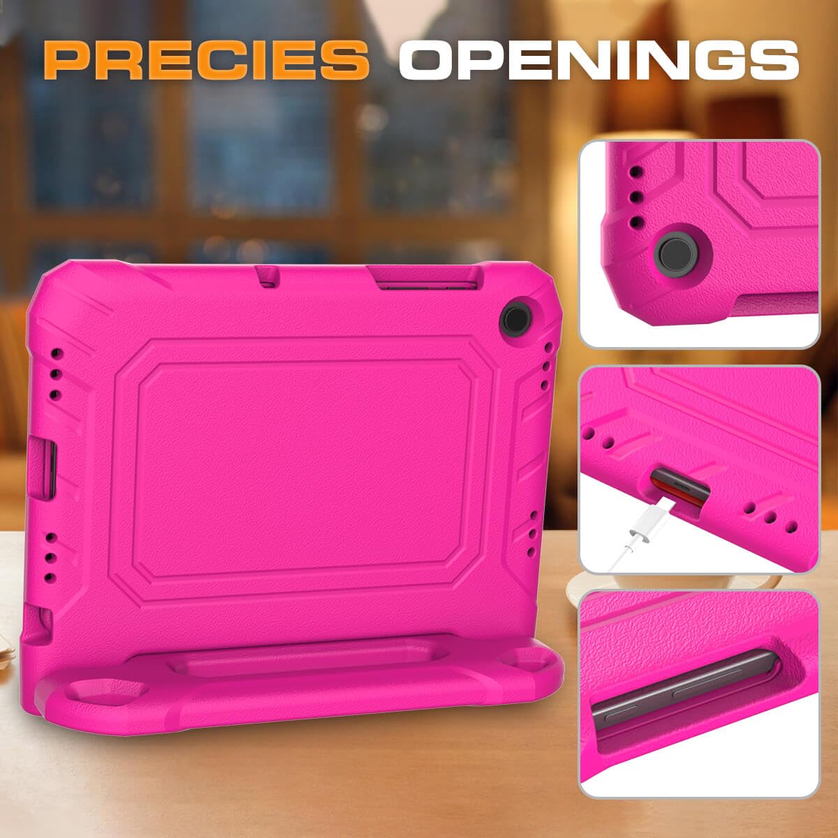 Toevek Kids Case For Samsung Galaxy Tab A9 Plus 11'' Tablet, Built In Screen Protector, Shockproof Handle Stand Protective Cover