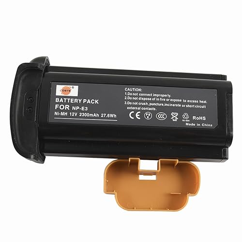 Dste Replacement For Np E3 Ni Mh Battery Compatible Canon Eos 1D Eos 1D Mark Ii Eos 1D Mark Ii N Eos 1Ds Eos 1Ds Mark Ii Camera