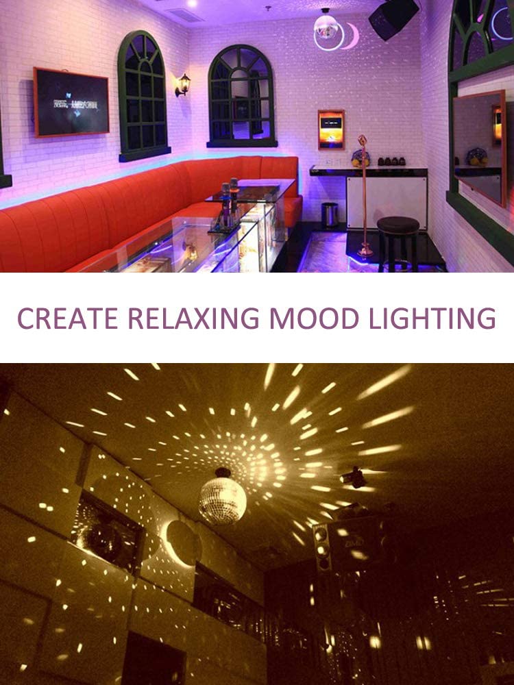 8'' Mirror Disco Ball Great For A Party Or Dj Light Effect Christmas