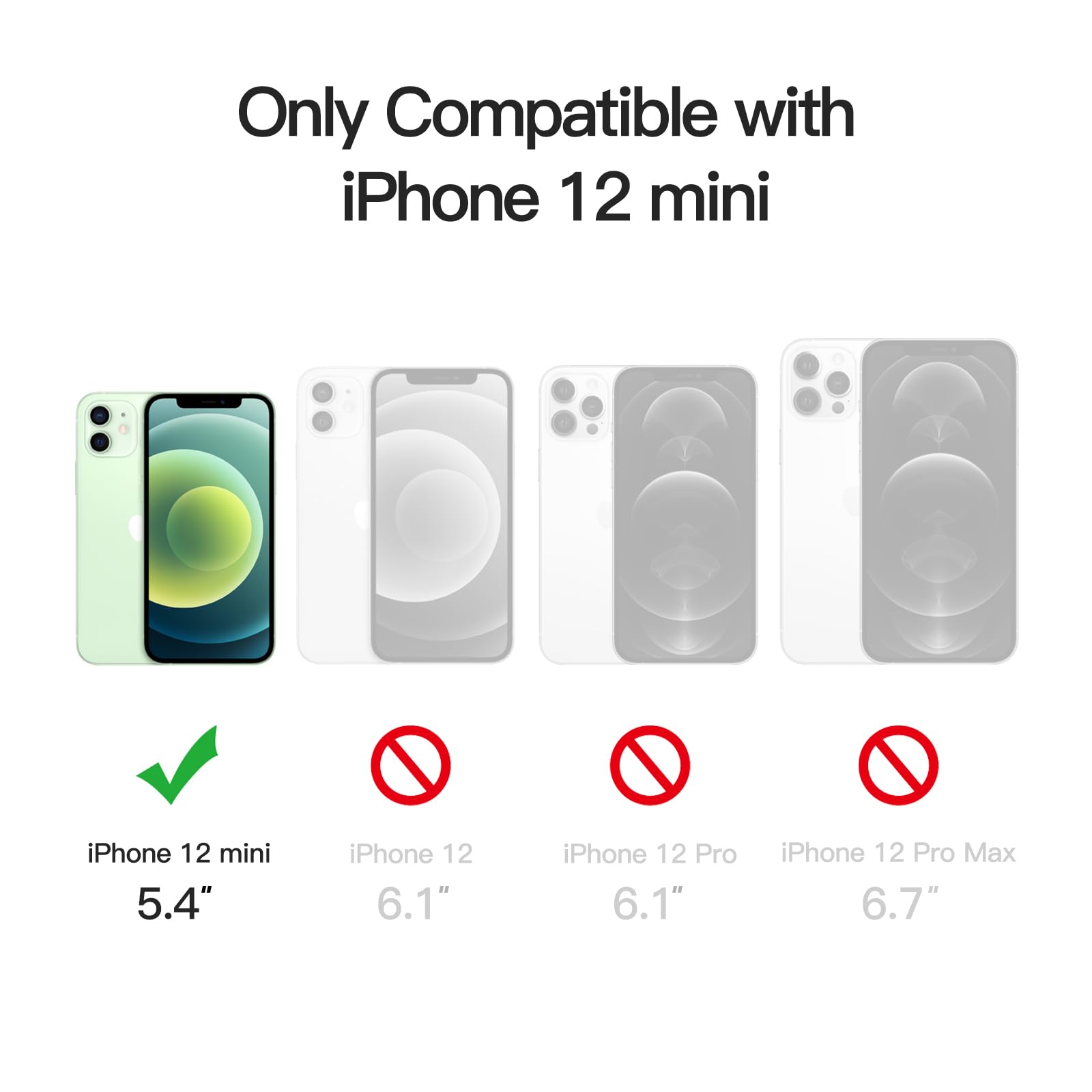 Jetech Magnetic Case For Iphone 12 Mini 5.4 Inch Compatible With Magsafe, Translucent Matte Back Slim Shockproof Phone Cover (Gr