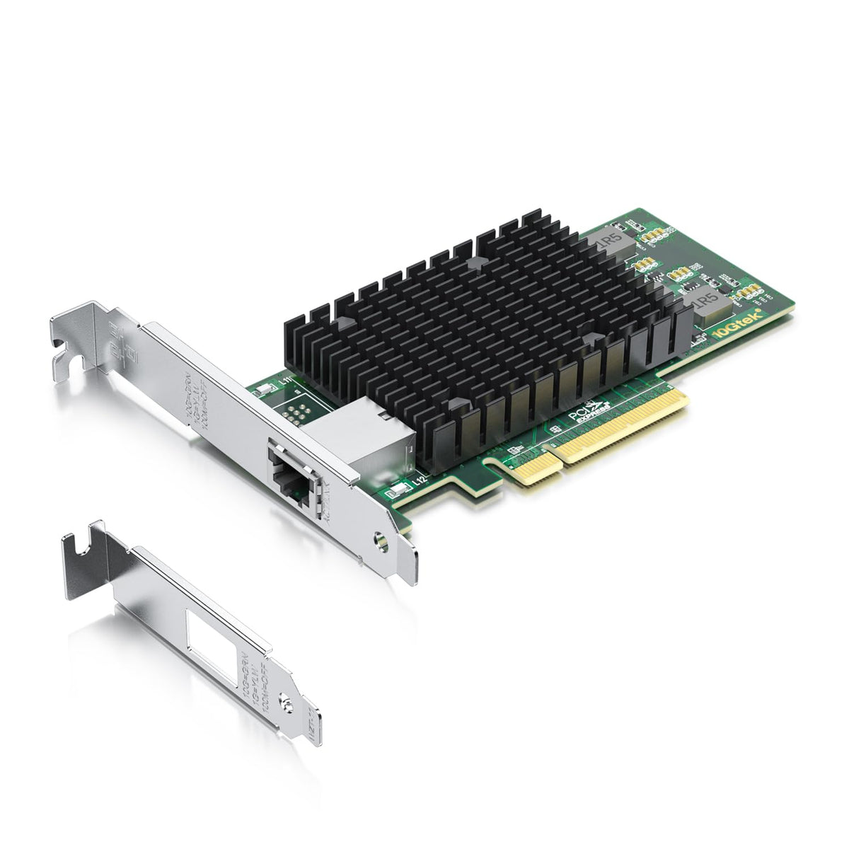 10Gtek 10Gb Pci E Nic Network Card, Single Copper Rj45 Port, With Intel X540 Bt1 Controller, Pci Express Ethernet Lan Adapter Su