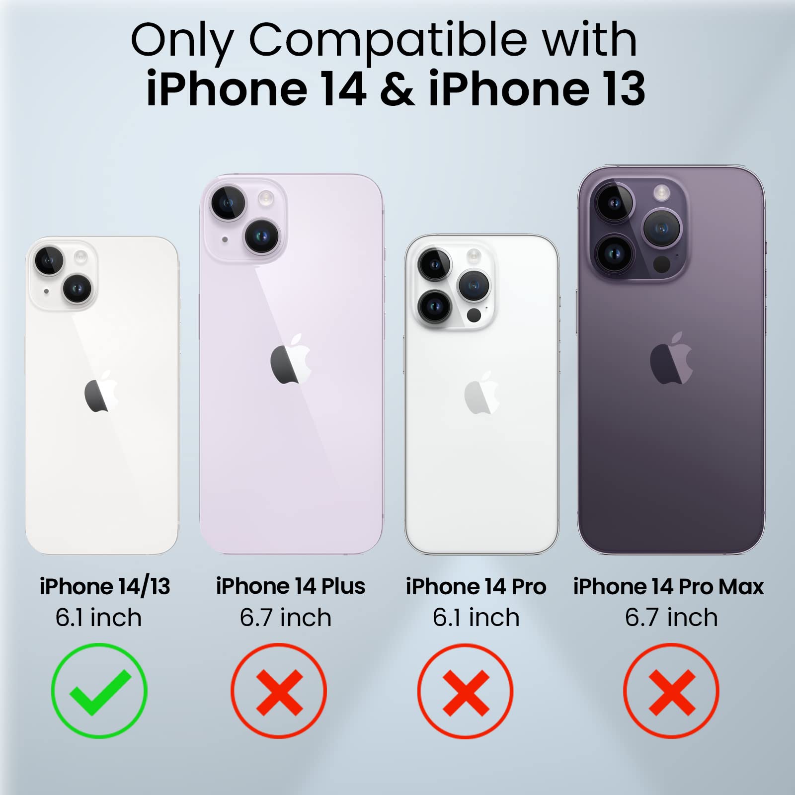 Caka For Iphone 14 Case, Iphone 13 Case With Camera Cover & Kickstand With Built In 360   Rotate Ring Stand Magnetic Magnet Prot