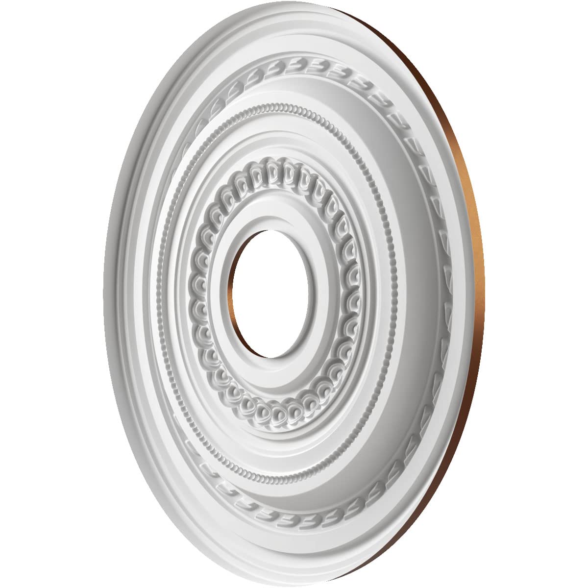 Ekena Millwork Cmp16Cocdc Cole Thermoformed Pvc Ceiling Medallion (Fits Canopies Up To 4 1/2), 16Od X 3 1/2Id X 1P, Metallic Dar