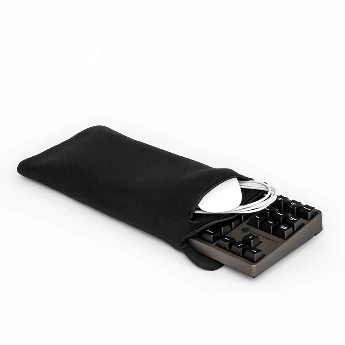 GRIFITI Chiton Fat 14 7' x 14' Neoprene Keyboard Sleeve Cover For 14 Inch Tenkeyless Mechanical & Standard 10keyless Keyboards Portable Case - Extra Pocket for Cable, Computer Mouse or Gaming Trackpad