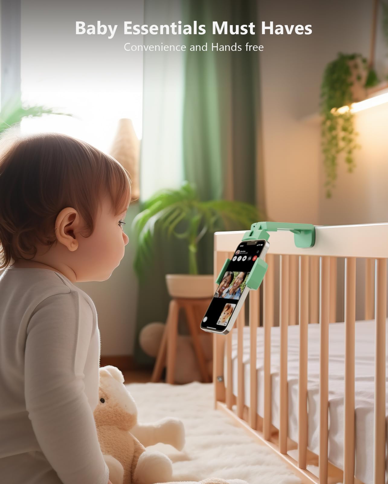 Miikare Airplane Travel Essentials Phone Holder, Universal Handsfree Phone Mount For Flying With 360 Degree Rotation, Travel Acc