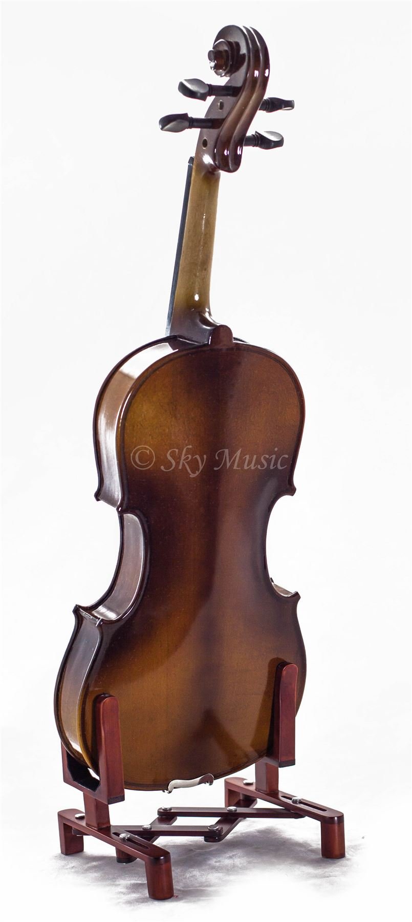Sky 1/4 Size Skyvn201 Solid Maple Wood Violin With Lightweight Case, Brazilwood Bow, String, Rosin And Mute