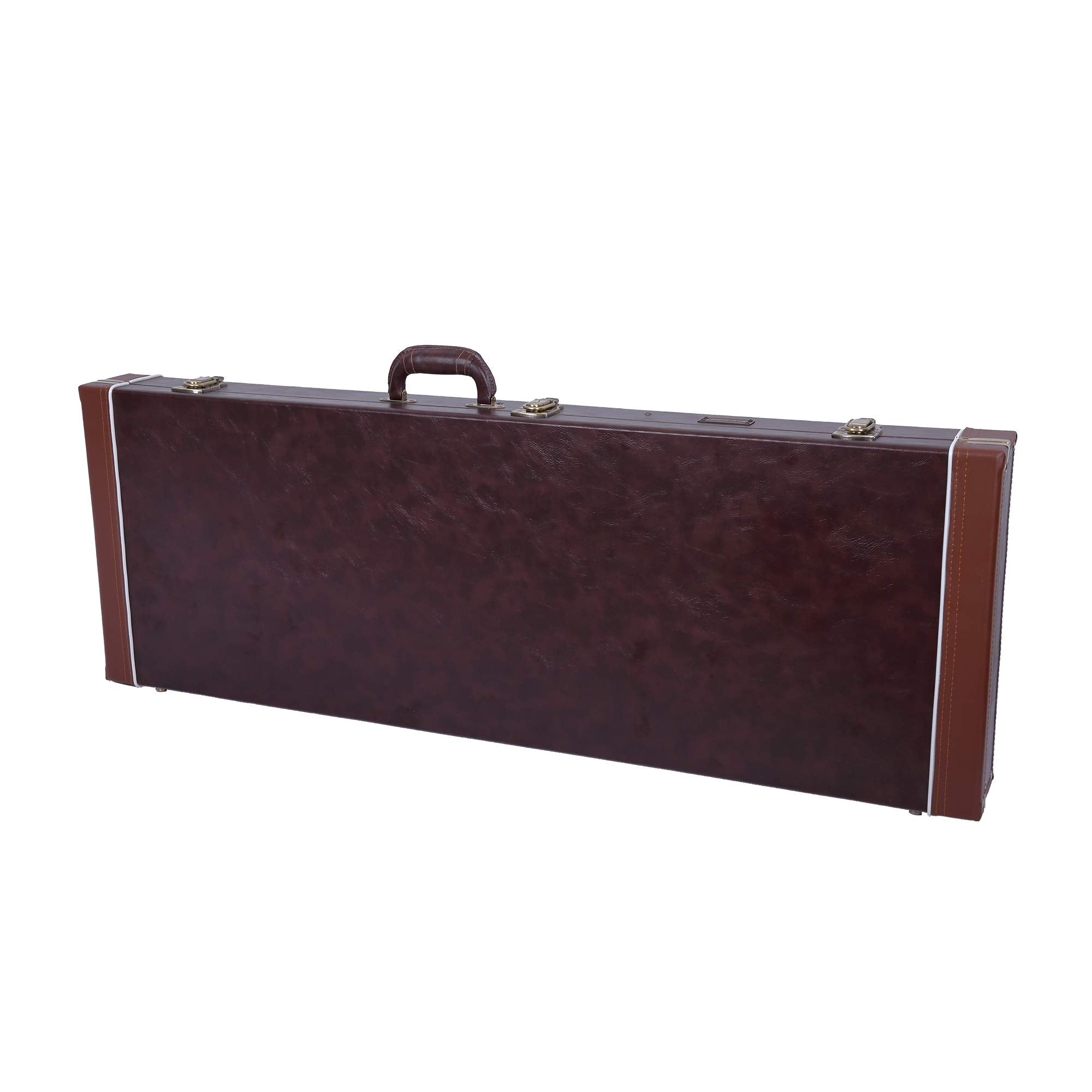 Crossrock Hardshell Wood Case For Jazzmaster/Jaguar Style Electric Guitars Brown(Crw600Jmbr)